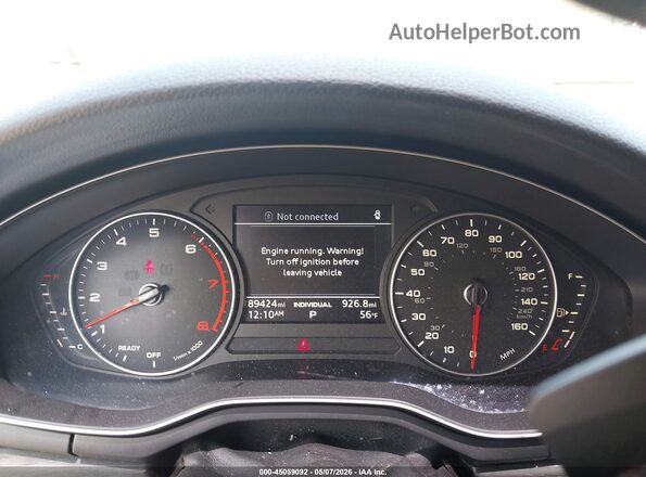 WAUGNAF40HN016792 2017 AUDI OTHER Черный Вид задних сидений