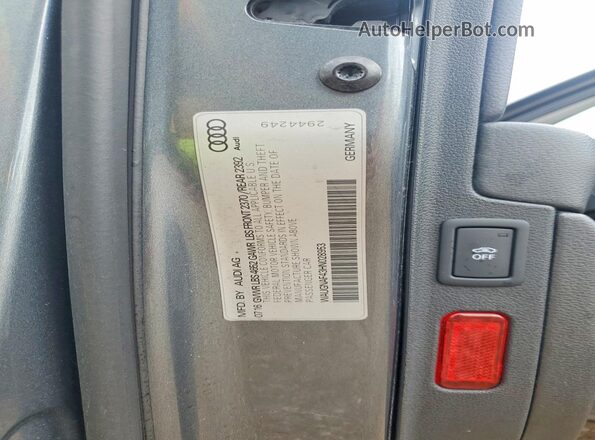 WAUGNAF43HN028953 2017 AUDI A4 Gray Vista del compartimento del motor