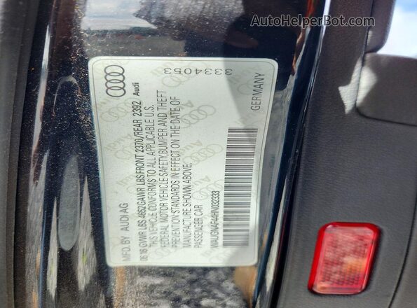 WAUGNAF44HN032333 2017 AUDI OTHER Черный Вид подкапотного пространства