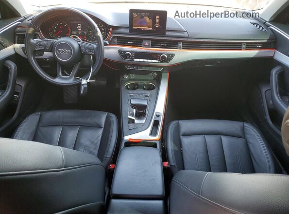 WAUGNAF48HN020296 2017 AUDI A4 White Vista del salpicadero