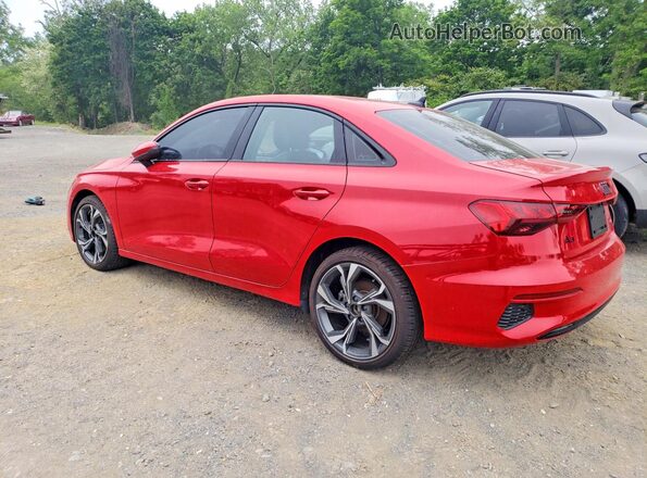 WAUGUDGY9NA105575 2022 AUDI A3 Red Задня ліва чверть