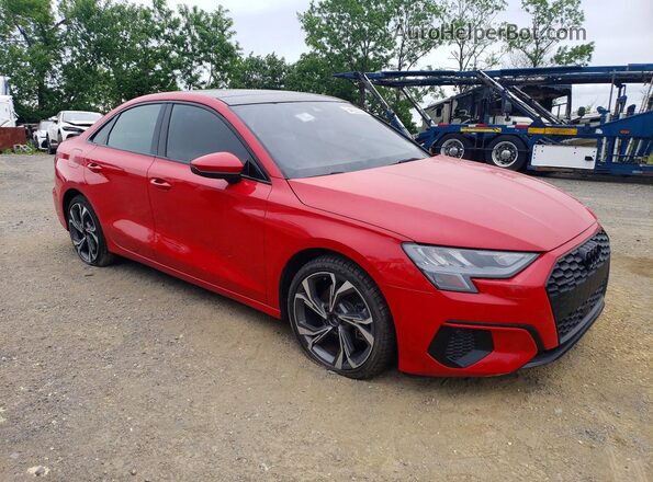 WAUGUDGY9NA105575 2022 AUDI A3 Red Передня права чверть