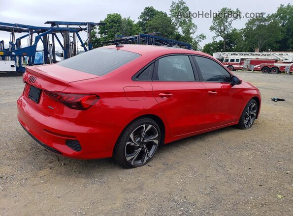 WAUGUDGY9NA105575 2022 AUDI A3 Red Задня права чверть