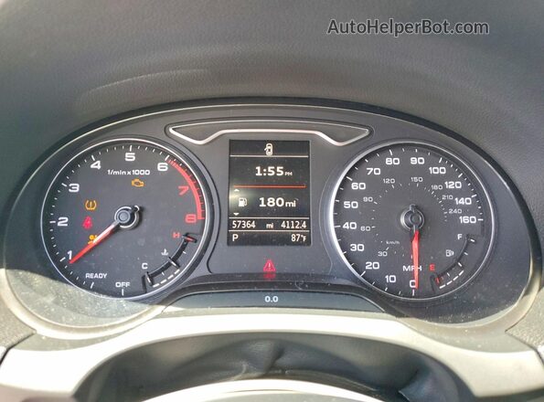 WAUGUGFF7KA075473 2019 AUDI A3 Black Вид щитка приладів