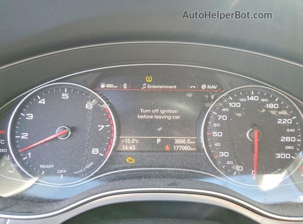 WAUH2AFC2HN052441 2017 AUDI A6 Черный Вид щитка приборов