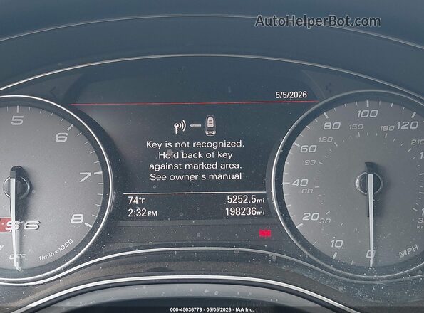 WAUH2AFC8GN123799 2016 AUDI S6 Черный Панорамный вид салона 360°