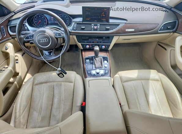 WAUHGAFC3GN016239 2016 AUDI A6 Белый Вид панели приборов