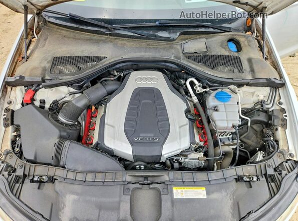 WAUHGAFC3GN016239 2016 AUDI A6 Белый Вид задней части салона