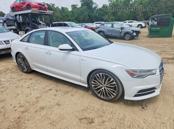 WAUHGAFC3GN016239 2016 AUDI A6 Белый Передняя правая четверть