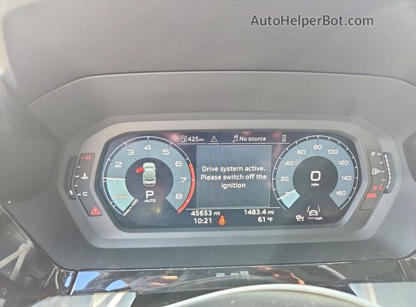 WAUHUDGY0NA086712 2022 AUDI A3 White Vista del cuadro de instrumentos