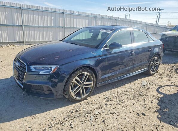 WAUJ8GFF4J1057988 2018 AUDI A3 Синий Передняя левая четверть
