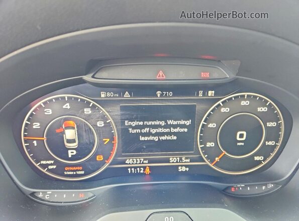 WAUJEGFF4K1027271 2019 AUDI A3 Серый Вид щитка приборов