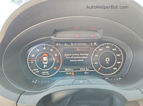 WAUJEGFF4KA107315 2019 AUDI OTHER Blue Սարքավորումների վահանակի տեսք
