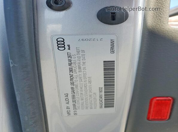 WAUK2AF24KN116032 2019 AUDI A6 Серебряный Вид подкапотного пространства