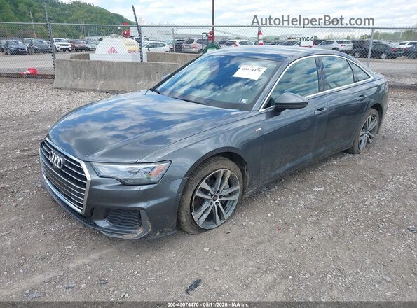 WAUK2AF28MN075195 2021 AUDI A6 Серый Передняя левая четверть