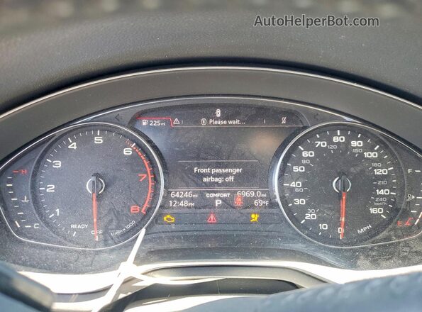 WAUKMAF4XJA076640 2018 AUDI A4 Black Սարքավորումների վահանակի տեսք
