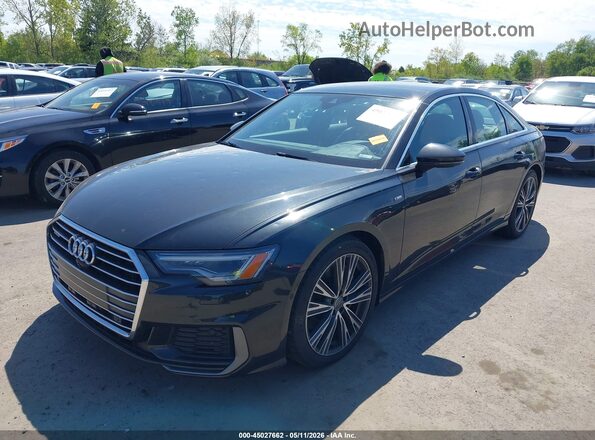 WAUL2AF20LN085061 2020 AUDI A6 Черный Передняя левая четверть