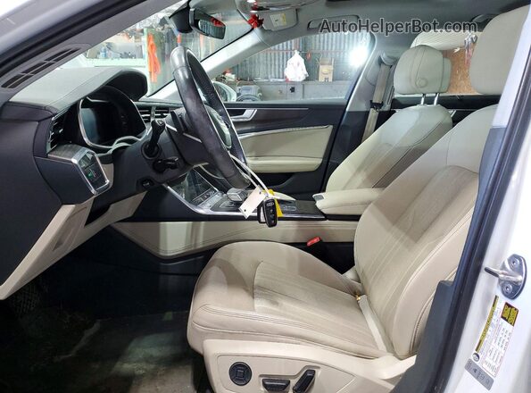 WAUL2AF26KN102895 2019 AUDI A6 Белый Вид салона спереди