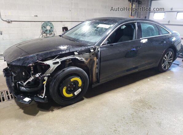 WAUL2AF28MN077873 2021 AUDI A6 Черный Передняя левая четверть