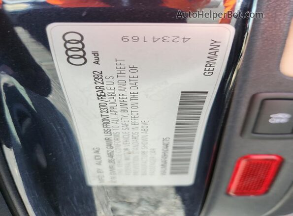 WAUMNAF49HN044075 2017 AUDI A4 Black Widok komory silnika
