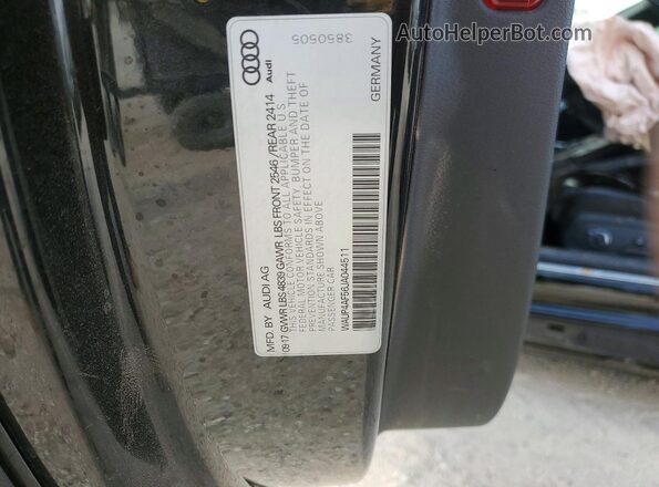 WAUP4AF56JA044511 2018 AUDI S5 Black Widok komory silnika