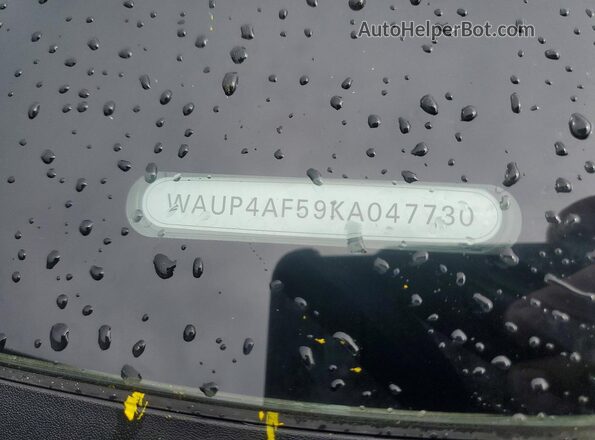 WAUP4AF59KA047730 2019 AUDI S5 Black Engine compartment view