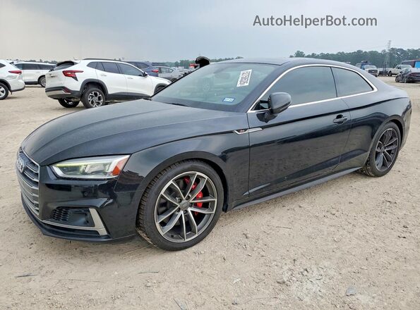 WAUR4AF53JA036357 2018 AUDI S5 Black წინა მარცხენა ხედი სამი მეოთხედიდან