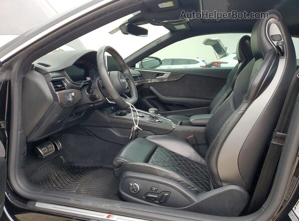 WAUR4AF53JA036357 2018 AUDI S5 Black წინა სალონის ხედი