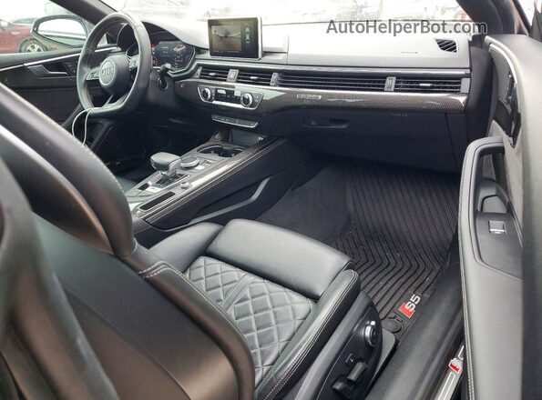 WAUR4AF53JA036357 2018 AUDI S5 Black უკანა სალონის ხედი