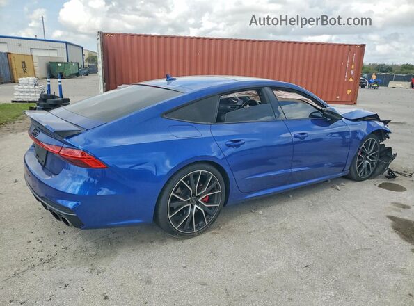 WAUSFBF2XMN072499 2021 AUDI S7 Blue Հետևի աջ