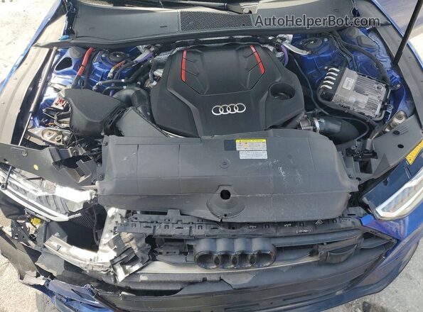 WAUSFBF2XMN072499 2021 AUDI S7 Blue Սալոնի հետևի տեսք