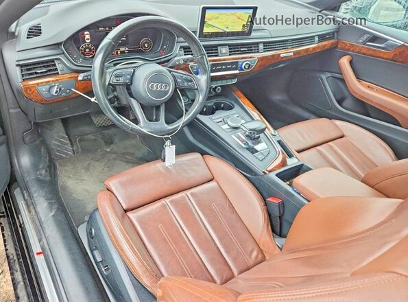 WAUSNAF52JA028751 2018 AUDI A5 Black Widok deski rozdzielczej