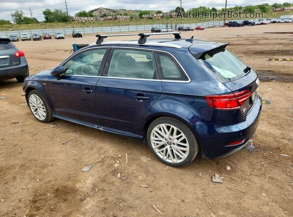 WAUSPBFF9JA055793 2018 AUDI A3 Синий Задняя левая четверть