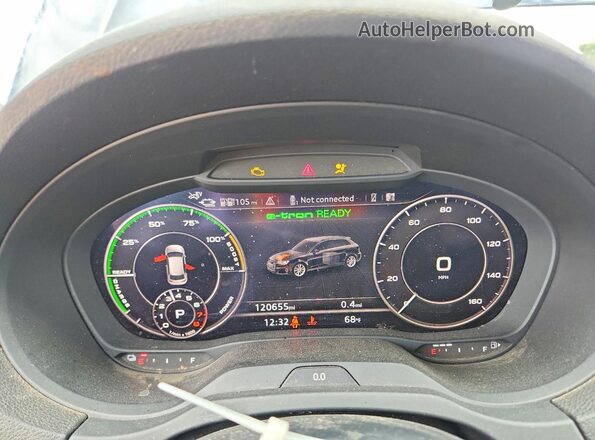 WAUSPBFF9JA055793 2018 AUDI A3 Синий Вид щитка приборов