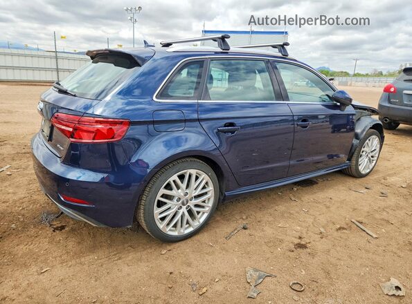 WAUSPBFF9JA055793 2018 AUDI A3 Синий Задняя правая четверть