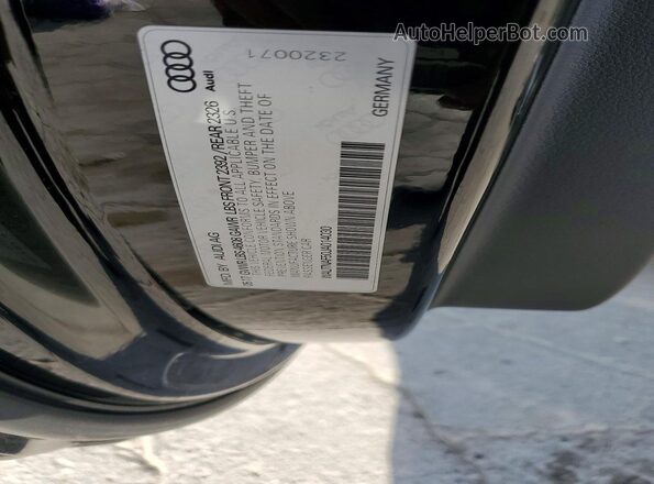 WAUTNAF50JA014030 2018 AUDI A5 Черный Вид подкапотного пространства