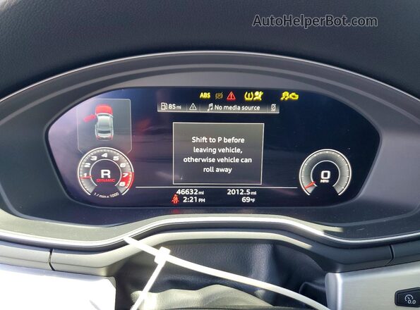 WAUTNAF54LA004412 2020 AUDI A5 Черный Вид щитка приборов