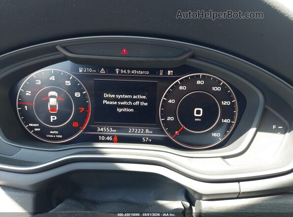 WAUTNAF55JA126290 2018 AUDI OTHER Gray Vista de los asientos traseros