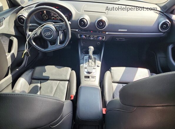 WAUTPBFFXHA056045 2017 AUDI A3 White Вид панелі приладів