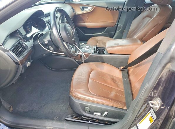 WAUWGAFC1GN106691 2016 AUDI A7 Blue Widok wnętrza z przodu