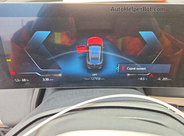 WB513CF06PCL80129 2023 BMW IX Black Vista del cuadro de instrumentos