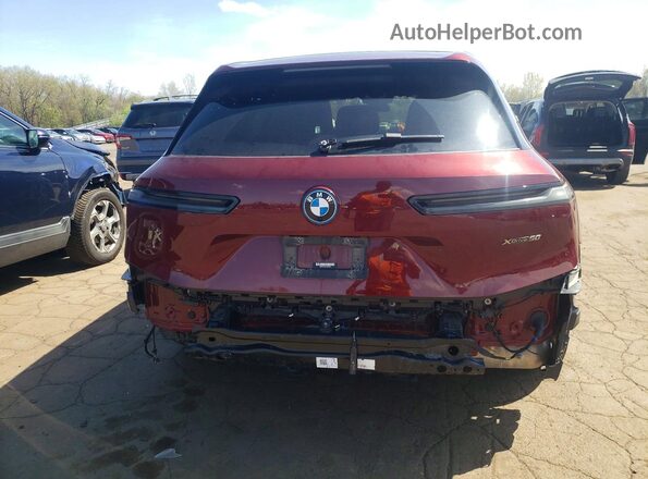 WB523CF06PCM24036 2023 BMW IX Burgundy Widok z tyłu