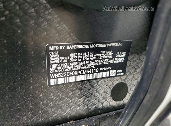 WB523CF0XPCM64118 2023 BMW IX White 360 interior view