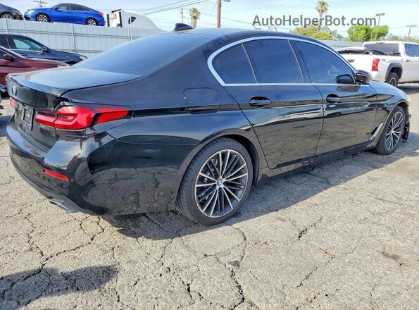 WBA13AG02MCF46245 2021 BMW 5 SERIES Черный Задняя правая четверть