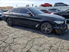 2021 Bmw 530e Черный vin: WBA13AG02MCF46245
