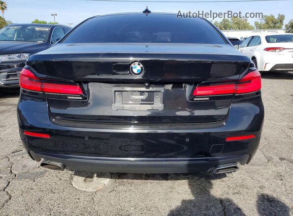 WBA13AG02MCF46245 2021 BMW 5 SERIES Черный Вид сзади