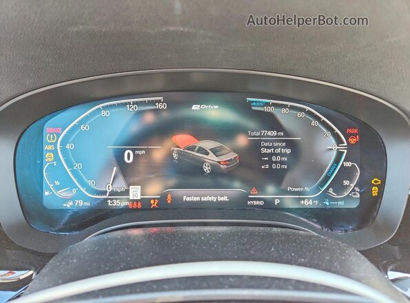 WBA13AG0XPCN67524 2023 BMW 5 SERIES Черный Вид щитка приборов
