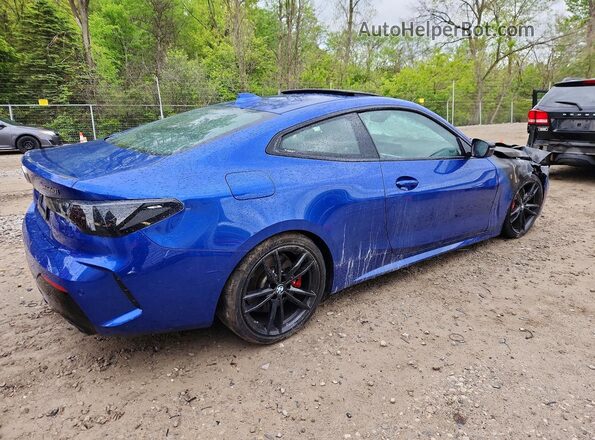 WBA13AR04NCJ06202 2022 BMW M4 Blue Tył prawy