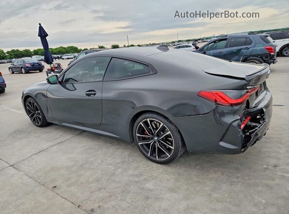 WBA13AR05MCF44163 2021 BMW M4 Gray Trasero izquierdo