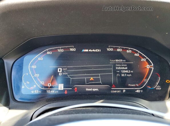 WBA13AR06MCF94151 2021 BMW M4 Black Vista del cuadro de instrumentos
